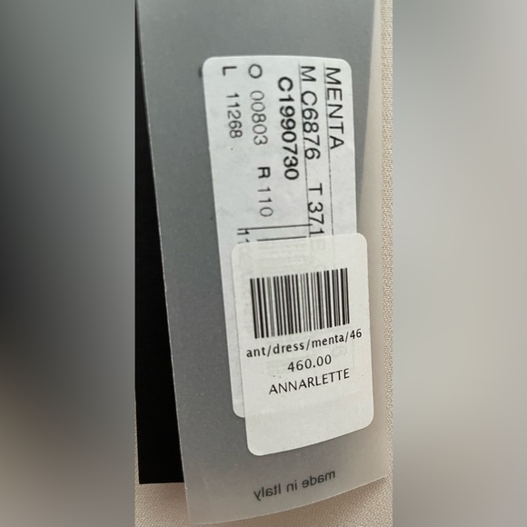 Italian Designer Antonelli Firenze Bateau Neckline Knee-Length Dress New w/ Tags - Picture 3 of 11